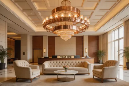 Hospitality lobby lighting